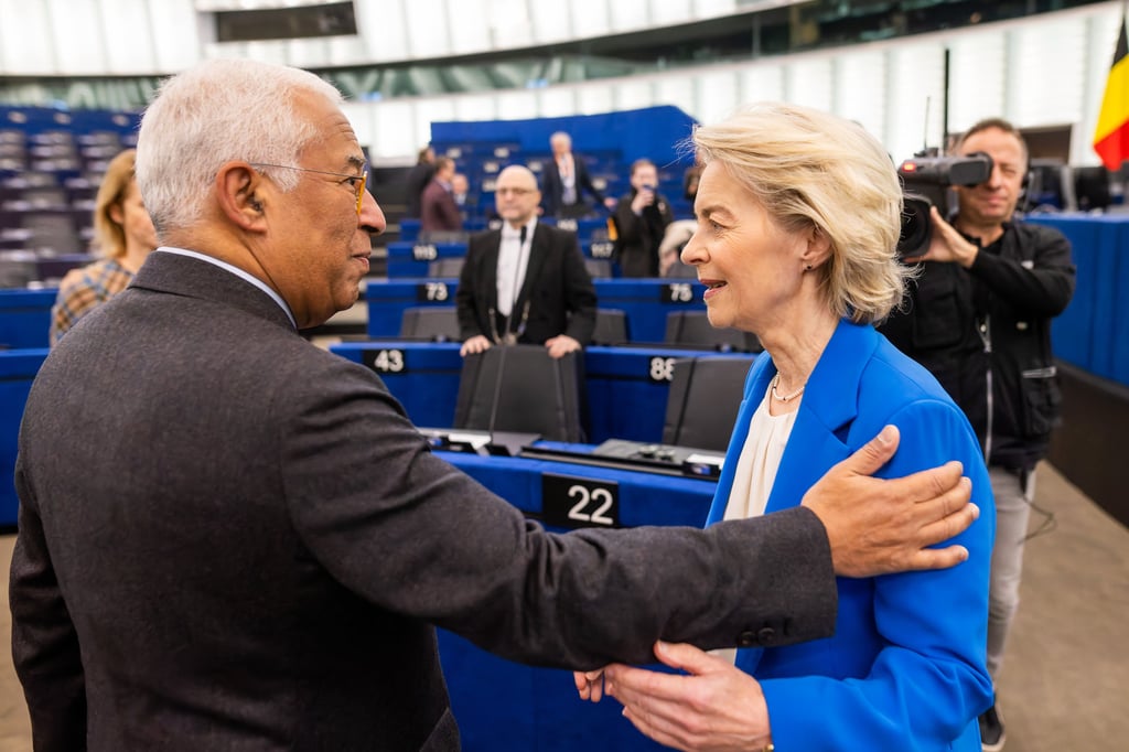 EU Council President Antonio Costa (left) and EU Commission President Ursula von der Leyen will attend India’s Republic Day celebrations on January 26. Photo: dpa