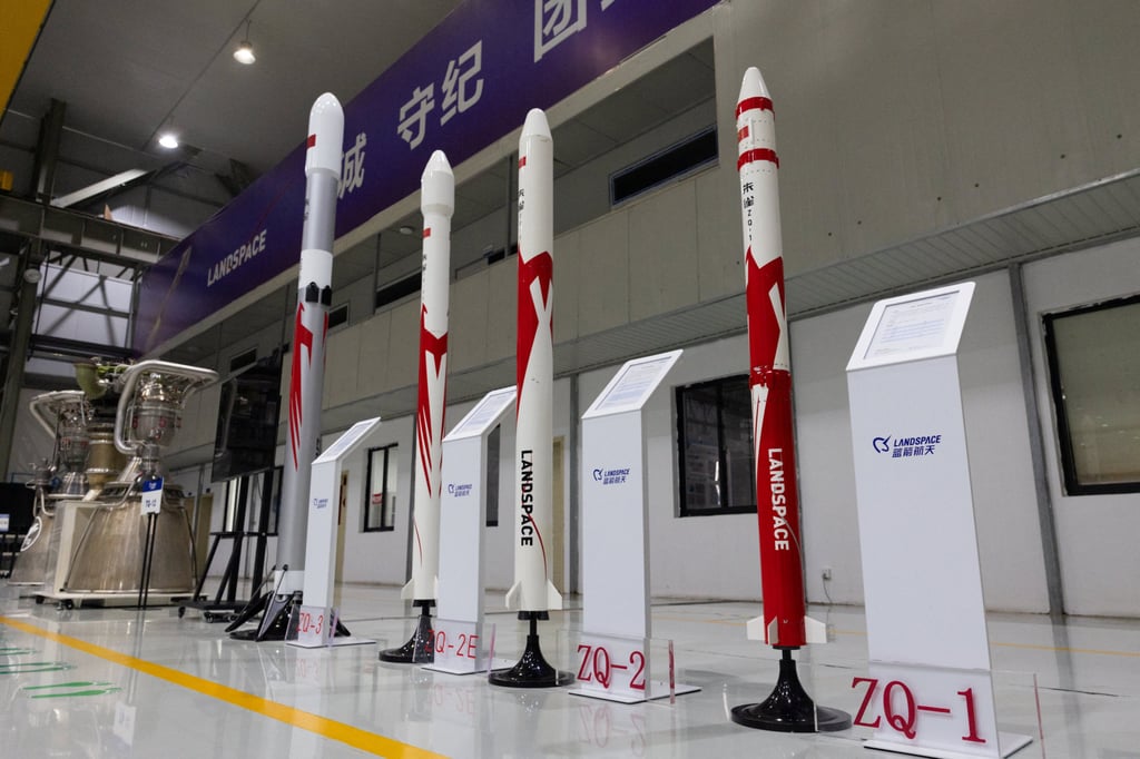A range of LandSpace rocket carriers and engines. Chinese launch start-ups have yet to achieve a successful rocket recovery. Photo: Reuters A range of LandSpace rocket carriers and engines. Chinese launch start-ups have yet to achieve a successful rocket recovery. Photo: Reuters