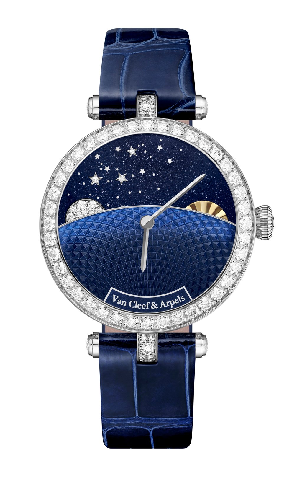 Imaginative representations of the sky have been a constant throughout the history of Van Cleef & Arpels, as seen in this Lady Jour Nuit. Photo: Handout