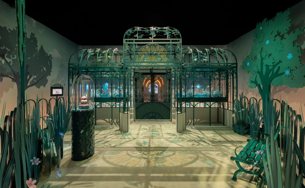 Flora and fauna echo cycles of transformation, showcasing techniques such as façonné enamel and miniature painting, in the exhibition’s Enchanting Nature section. Photo: Handout