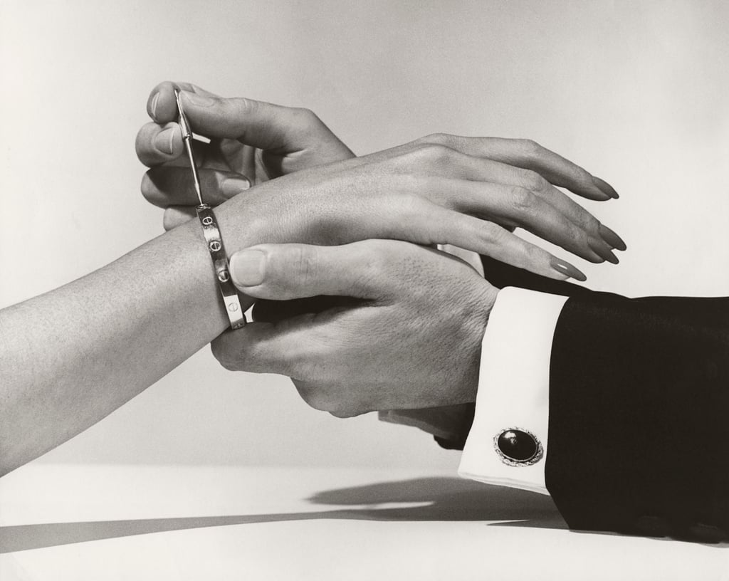Designed by Aldo Cipullo for Cartier New York, the original Love bracelet made its debut in 1969. Photo: Handout