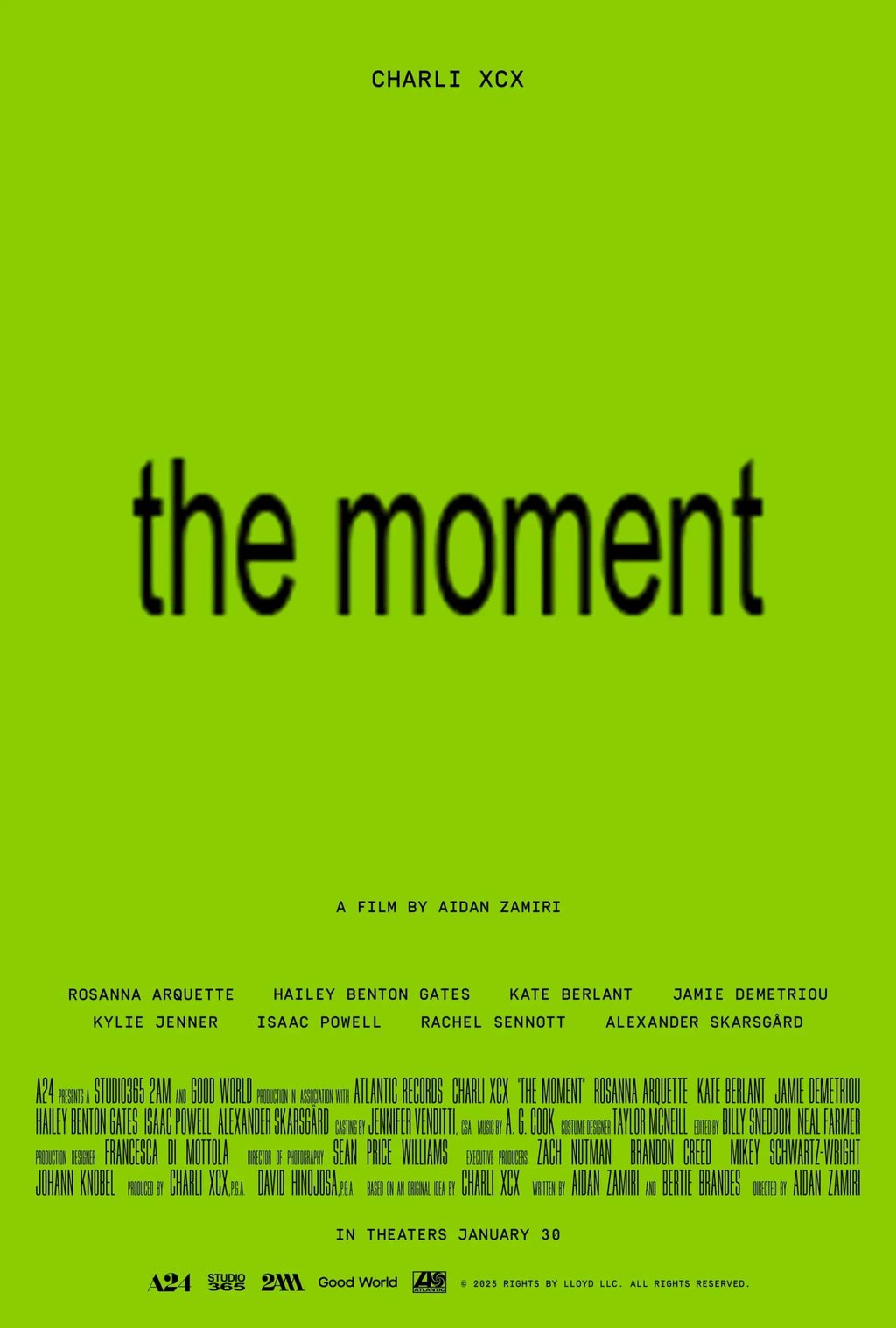 A promotional poster for The Moment. Photo: A24