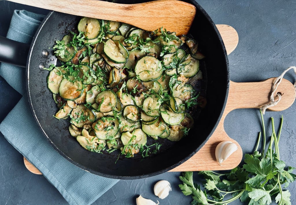 Sautéed courgettes with parsley and garlic. The chefs say that slow roasting, braising and gentle sautéing are among the best ways to bring out the flavour from ingredients. Photo: Shutterstock