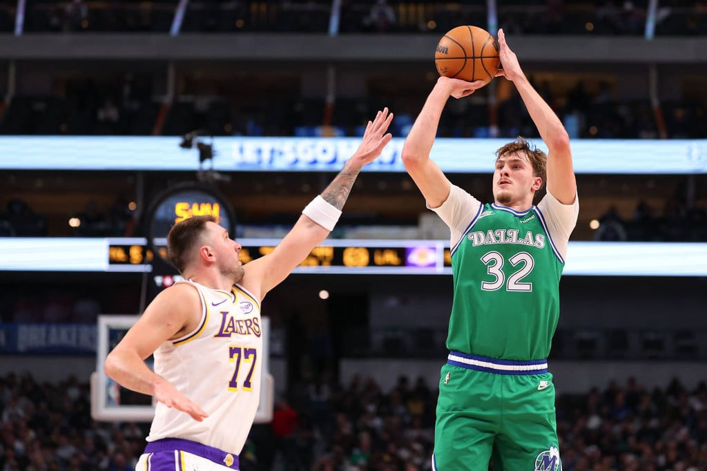 Cooper Flagg (right), who was the top draft pick in 2025, will also play at the event. Photo: AFP Cooper Flagg (right), who was the top draft pick in 2025, will also play at the event. Photo: AFP