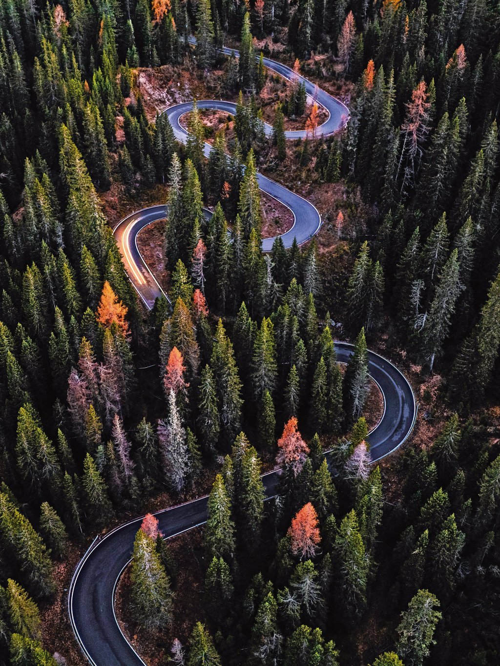Aerial view of the legendary Passo Giau, one of the most famous roads in the Dolomites. Photo: Handout