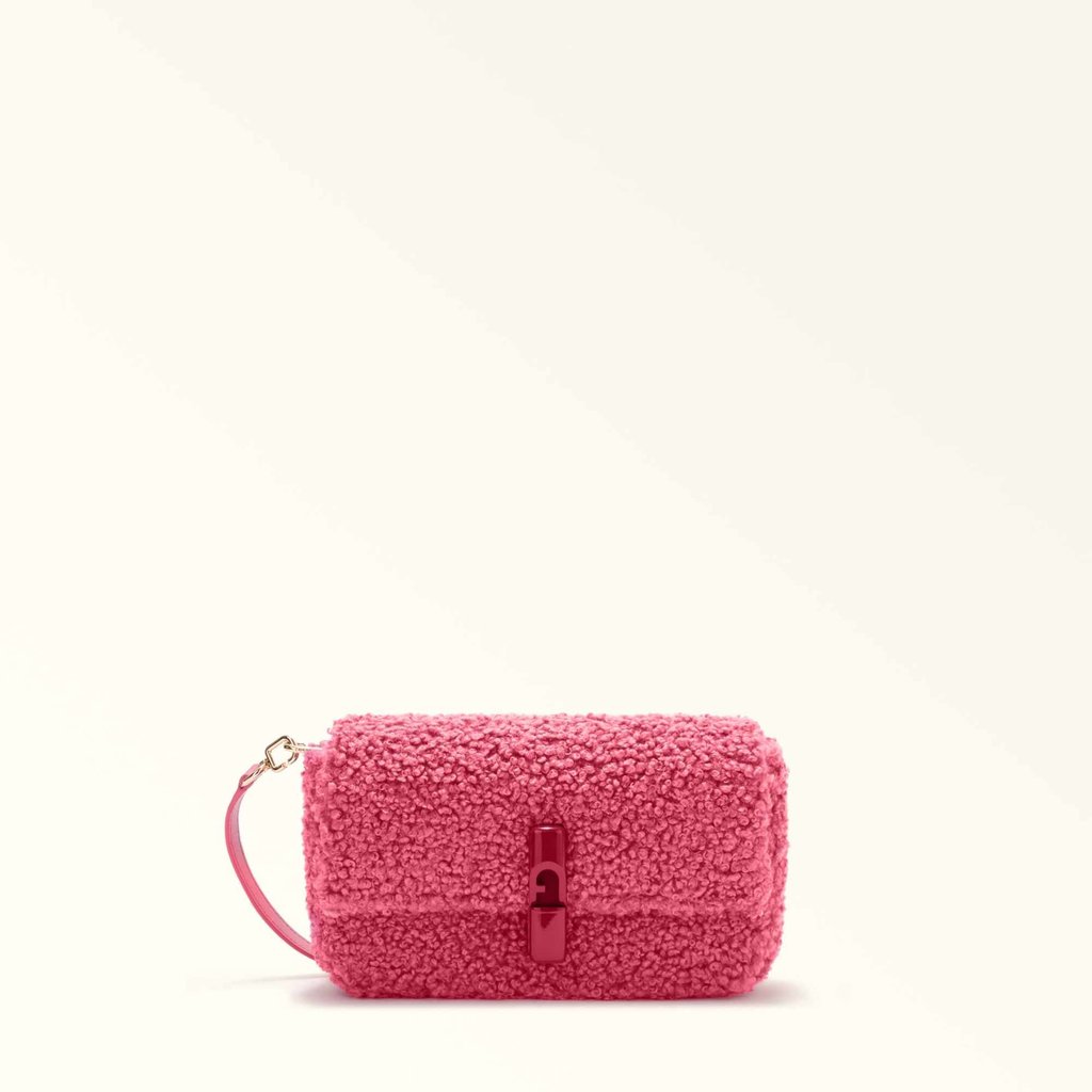 The Iride S Crossbody in teddy fabric. Photo: Handout