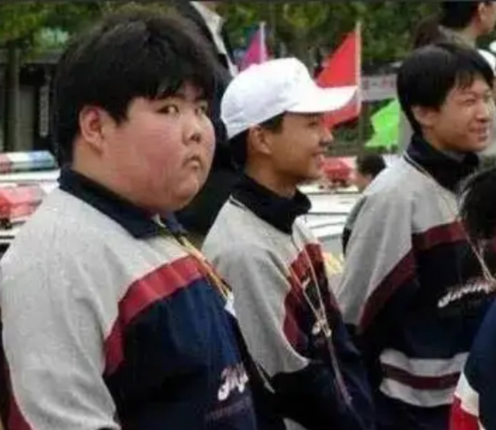 Qian Zhijun in his pudgy-faced heyday as a global internet sensation. Photo: Baidu