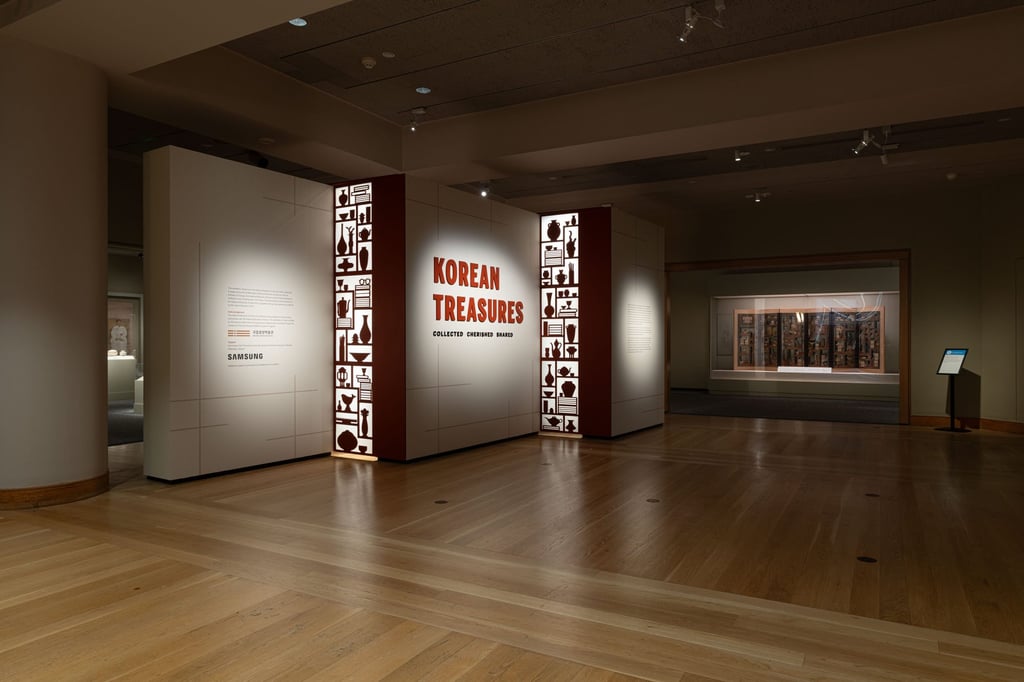 The entrance of “Korean Treasures: Collected, Cherished, Shared” at the Smithsonian’s National Museum of Asian Art in Washington. Photo: courtesy of the Smithsonian’s National Museum of Asian Art