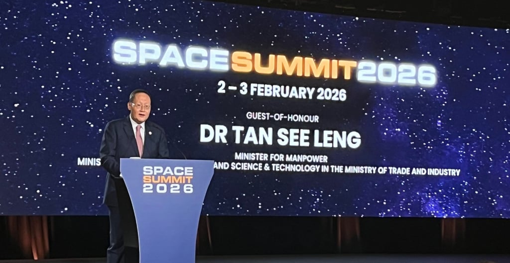 Minister-in-charge of Energy and Science and Technology Tan See Leng announced that the city state will set up a national space agency in April. Photo: Jean Iau