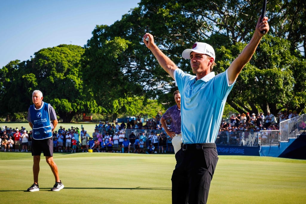 Spain’s David Puig won the Australian PGA Championship in Brisbane in November. Photo: AFP