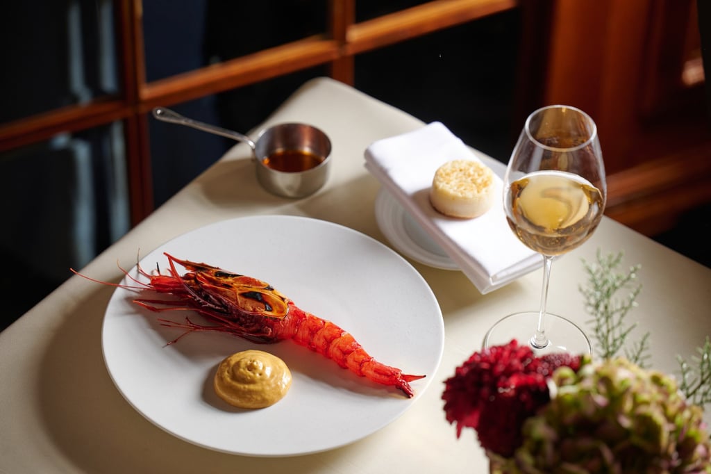 Island Shangri-La’s Restaurant Petrus will highlight Carabinero red prawn on its Lunar New Year menu. Photo: courtesy Island Shangri-La