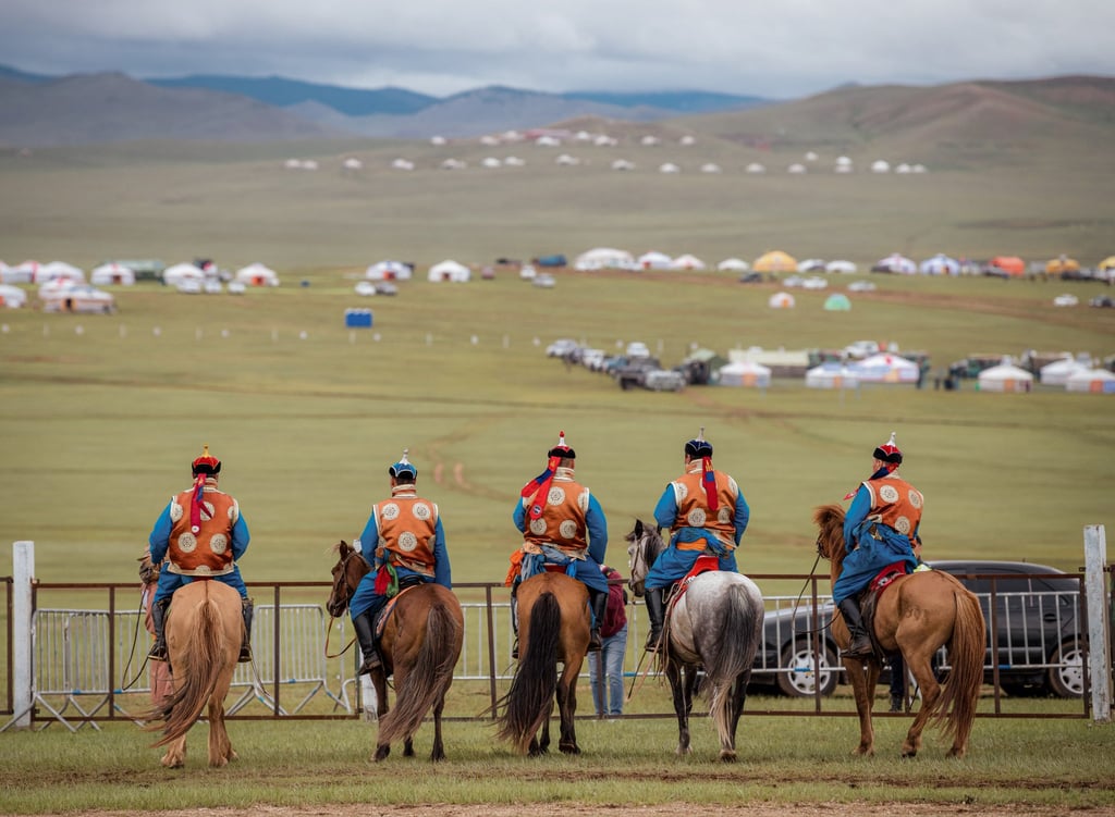 Mongolia’s Naadam Festival features horse racing as one of its “three manly games”, along with archery and wrestling. Photo: Shutterstock