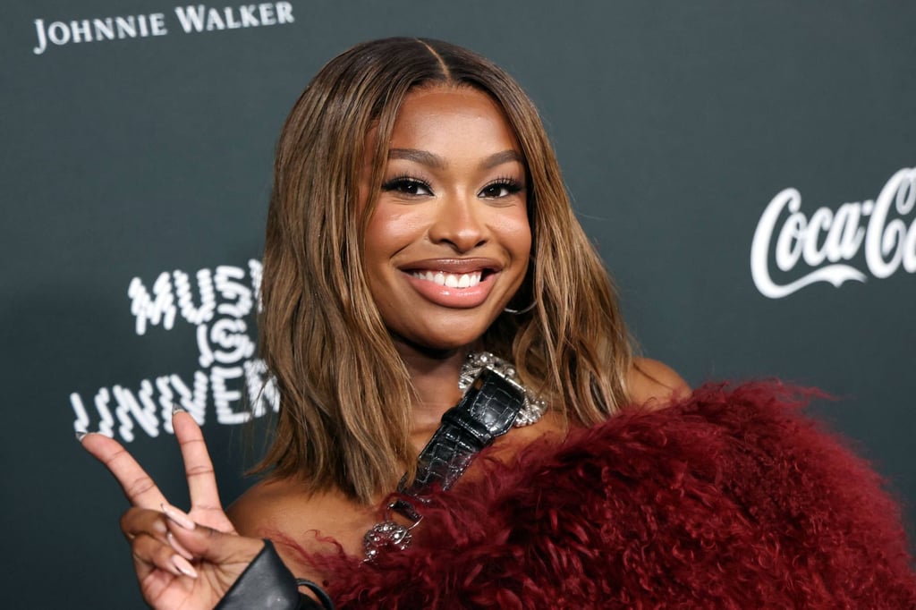 Coco Jones attends Universal Music Group’s Grammys after-party at Nya Studios West in Los Angeles, on February 1. Photo: AFP