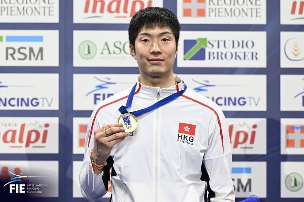 Cheung Ka-long’s bronze medal was his second medal in three years at the Turin Grand Prix. Photo: Handout Cheung Ka-long’s bronze medal was his second medal in three years at the Turin Grand Prix. Photo: Handout
