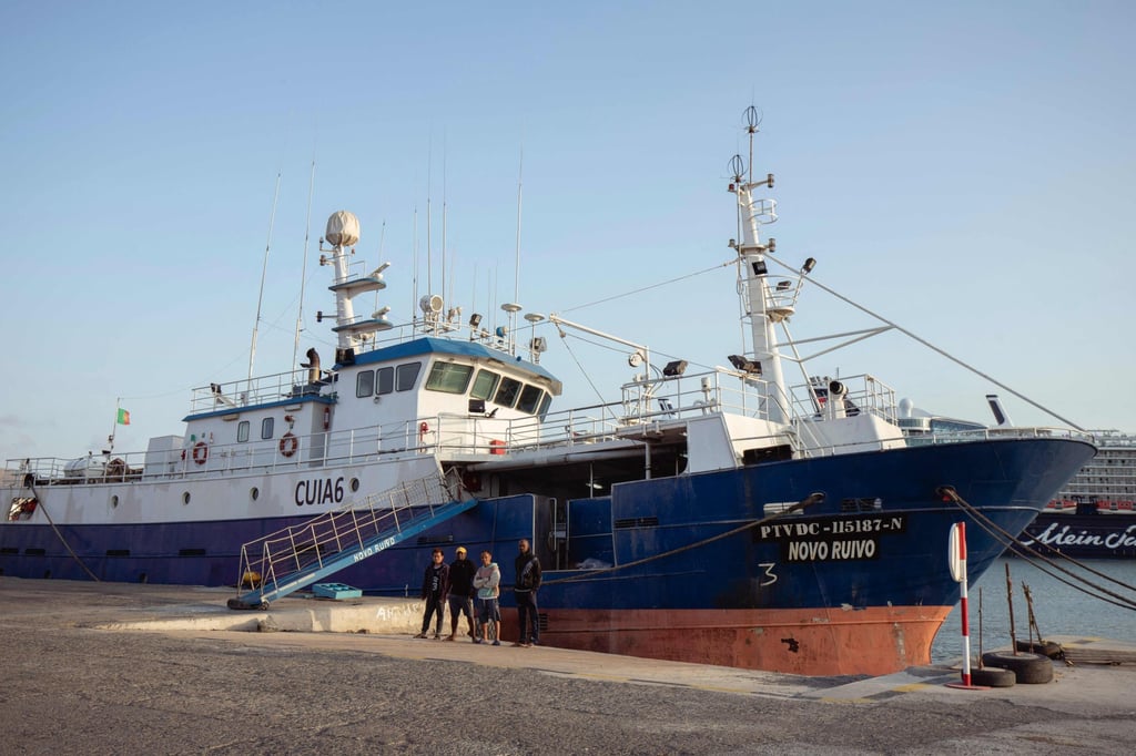The Novo Ruivo fishing boat. Photo: AFP