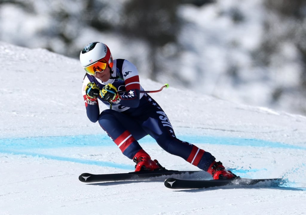 Breezy Johnson has been skiing since the age of three. Photo: Xinhua Breezy Johnson has been skiing since the age of three. Photo: Xinhua
