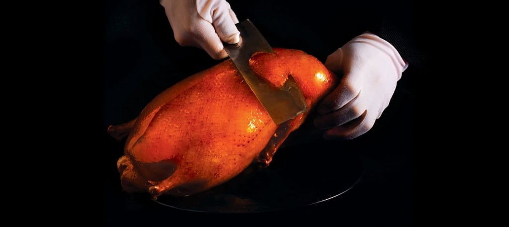 Barbecued Peking duck at Peking Garden. Photo: Peking Garden