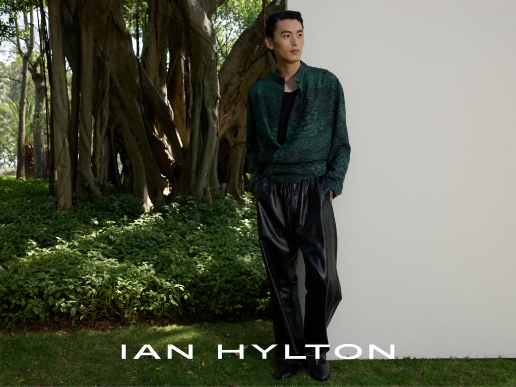 Ian Hylton’s menswear explores Eastern heritage through modern luxury tailoring. Photo: Handout