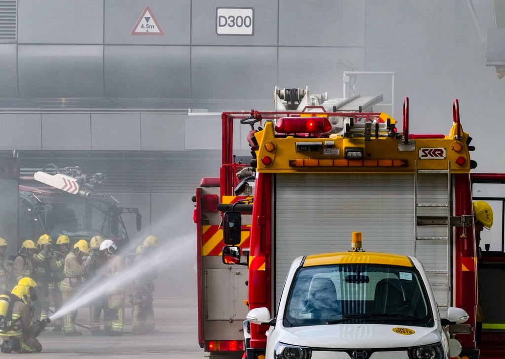 The fire was extinguished by 4.01pm, the Fire Services Department said.