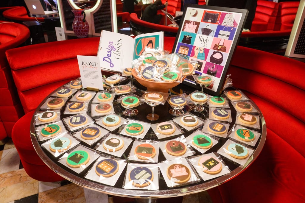 Hong Kong bakery Oookie Cookie provided cookies featuring iconic handbags illustrated by Susanna Gentili. Photo: Style by SCMP
