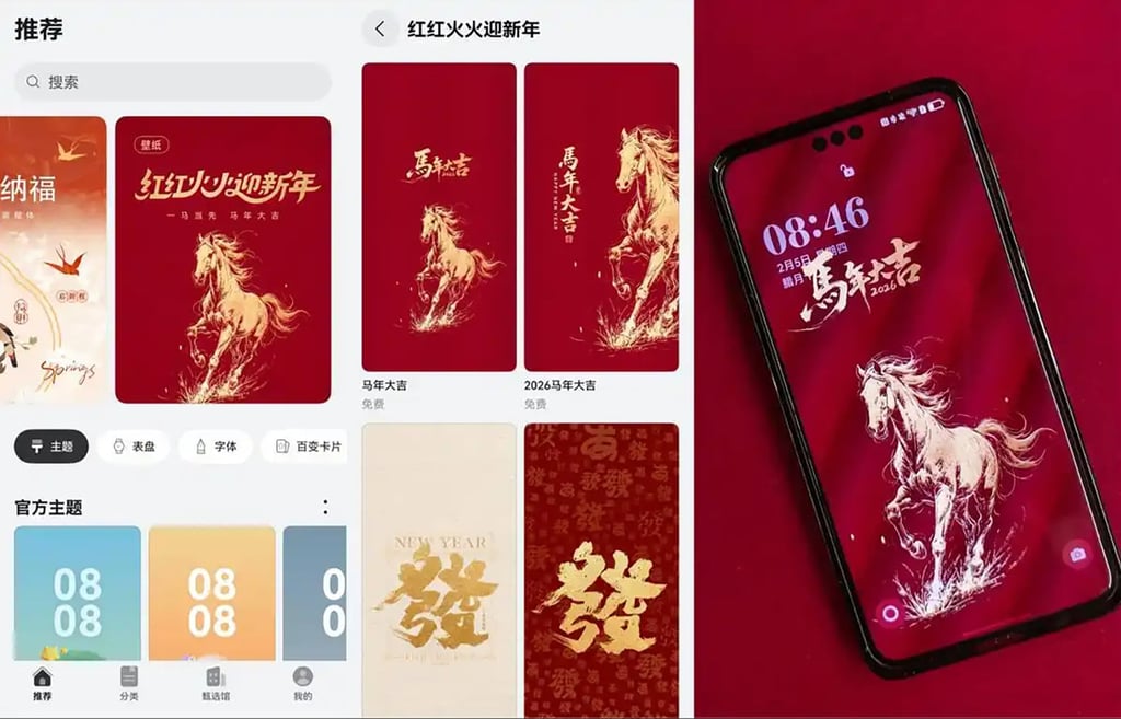 Happy digital New Year: Modern-day gifts, like those above, are becoming all the rage among young people. Photo: Baidu