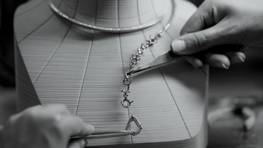 The careful craftsmanship behind The Spark necklace. Photo: Handout