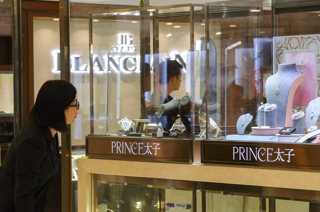 A file photo from May 2018 of a Prince Jewellery and Watch store in Harbour City. Photo: Felix Wong