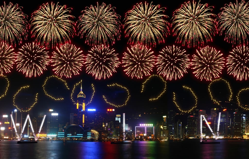 Horseshoe shapes are seen in a design for Hong Kong’s upcoming Year of the Horse Victoria Harbour fireworks display, which has the theme “Prosperity Gallops Across Hong Kong”. Photo: HKJC Horseshoe shapes are seen in a design for Hong Kong’s upcoming Year of the Horse Victoria Harbour fireworks display, which has the theme “Prosperity Gallops Across Hong Kong”. Photo: HKJC