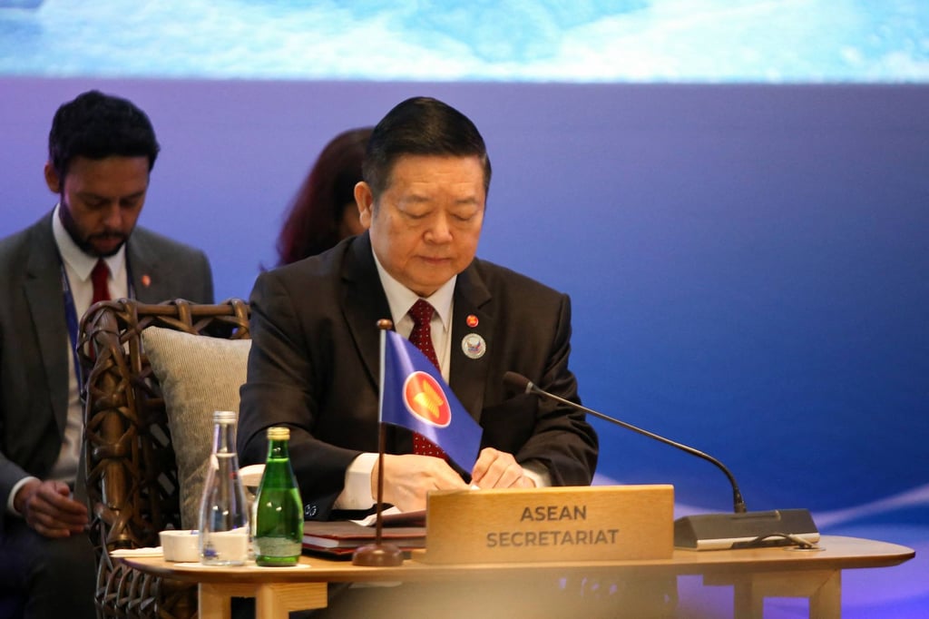 Asean Secretary General Kao Kim Hourn says the 11-member bloc hopes that a code of conduct with China could be finalised this year and “bring down tensions”. Photo: AFP Asean Secretary General Kao Kim Hourn says the 11-member bloc hopes that a code of conduct with China could be finalised this year and “bring down tensions”. Photo: AFP