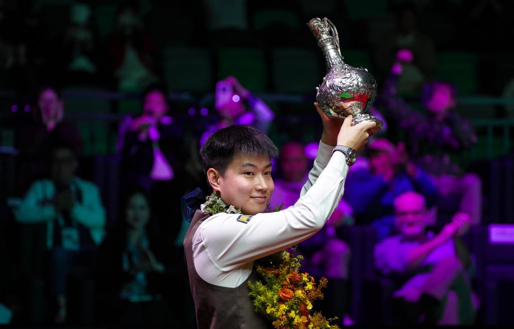 Zhao Xintong kept his unbeaten record in finals intact at the World Grand Prix. Photo: Karma Lo