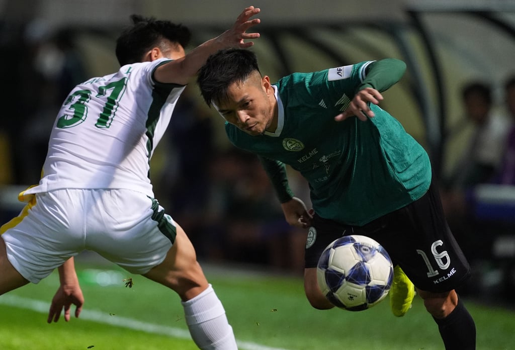 Tai Po’s Philip Chan (right) won the Senior Shield with South China in 2014. Photo: Elson Li Tai Po’s Philip Chan (right) won the Senior Shield with South China in 2014. Photo: Elson Li