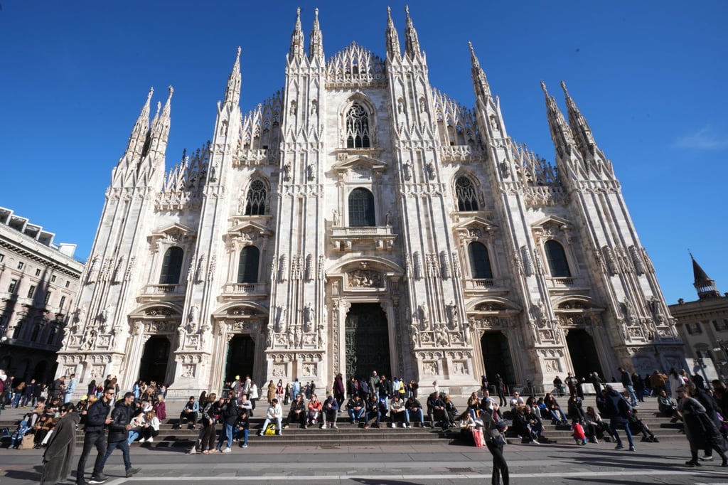 Milan’s Duomo is Italy’s biggest church and was built over six centuries. Photo: AP