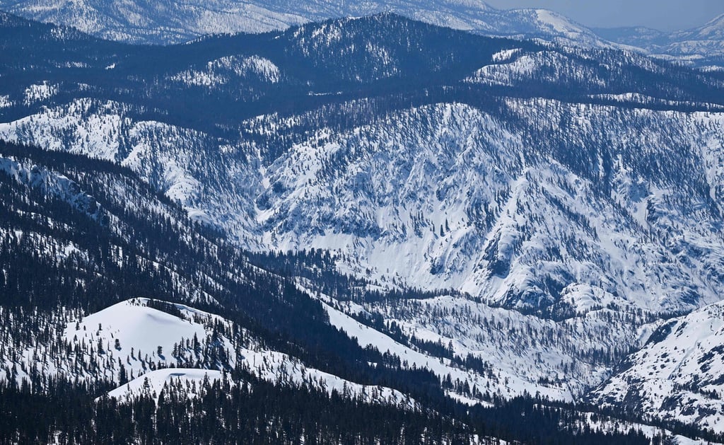 Snow blankets the Mammoth Mountain Ski Area after winter storms in Mammoth Lakes, California, on April 6, 2023. Photo: Getty Images via AFP Snow blankets the Mammoth Mountain Ski Area after winter storms in Mammoth Lakes, California, on April 6, 2023. Photo: Getty Images via AFP