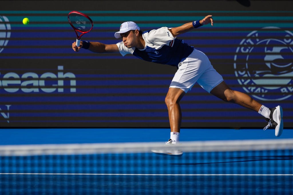 Brandon Nakashima lost in straight sets to Coleman Wong. Photo: Getty Images
