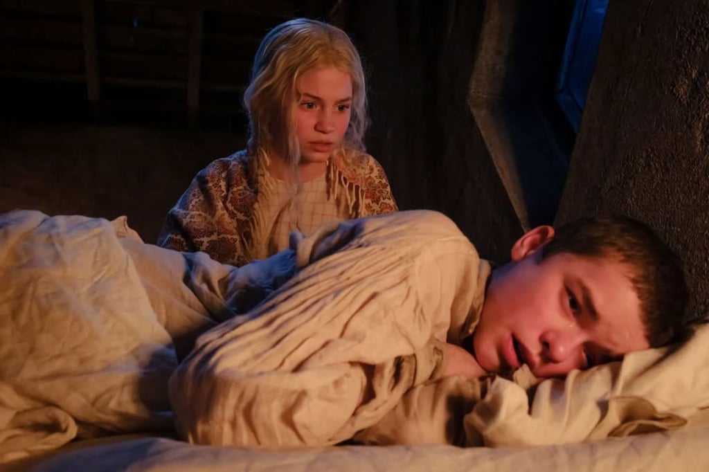 Charlotte Mellington and Owen Cooper in Wuthering Heights. Photo: @charlotte_mellington/Instagram