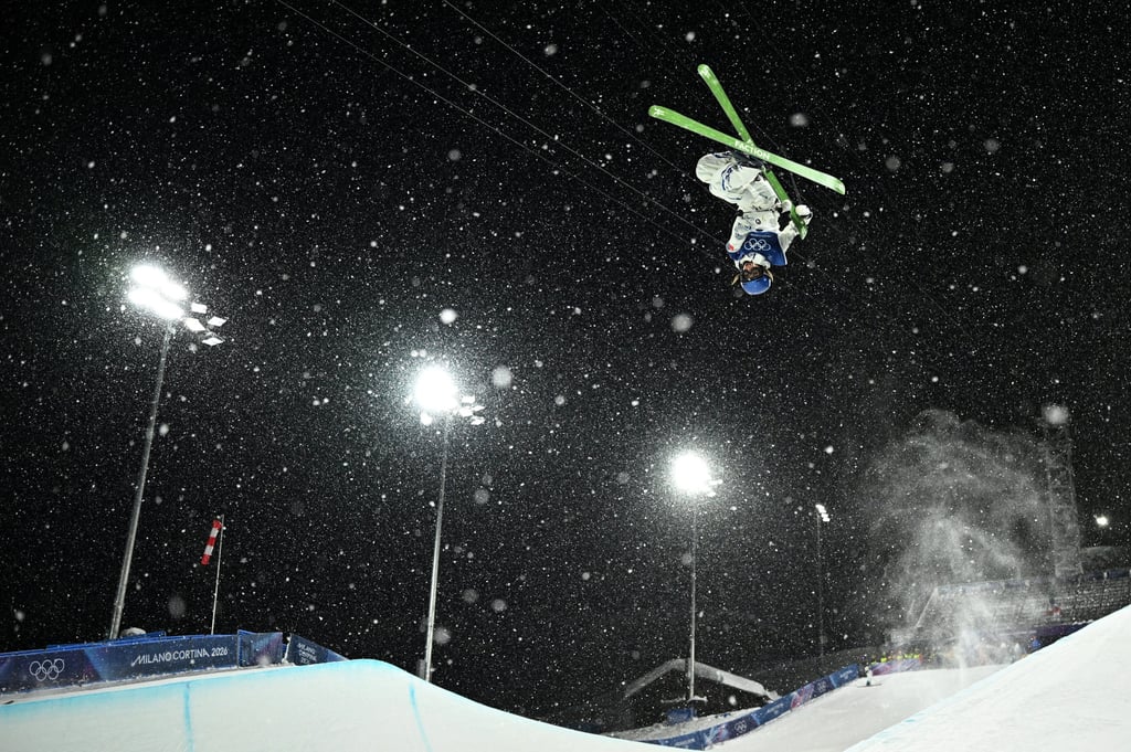 Eileen Gu in action during practice on Friday. Photo: Reuters Eileen Gu in action during practice on Friday. Photo: Reuters