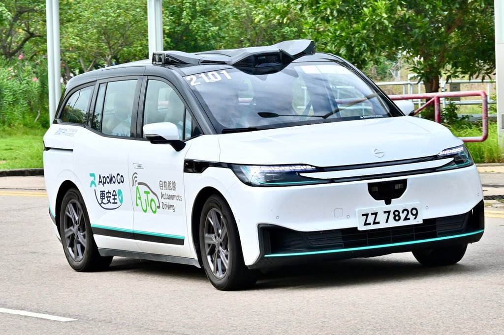 Baidu Apollo International is running a number of autonomous vehicle trials in Hong Kong. Photo: Handout Baidu Apollo International is running a number of autonomous vehicle trials in Hong Kong. Photo: Handout