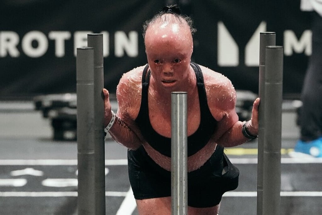 Mui Thomas takes part in her first Hyrox competition, in July 2025. Photo: Instagram/mui_thomas92