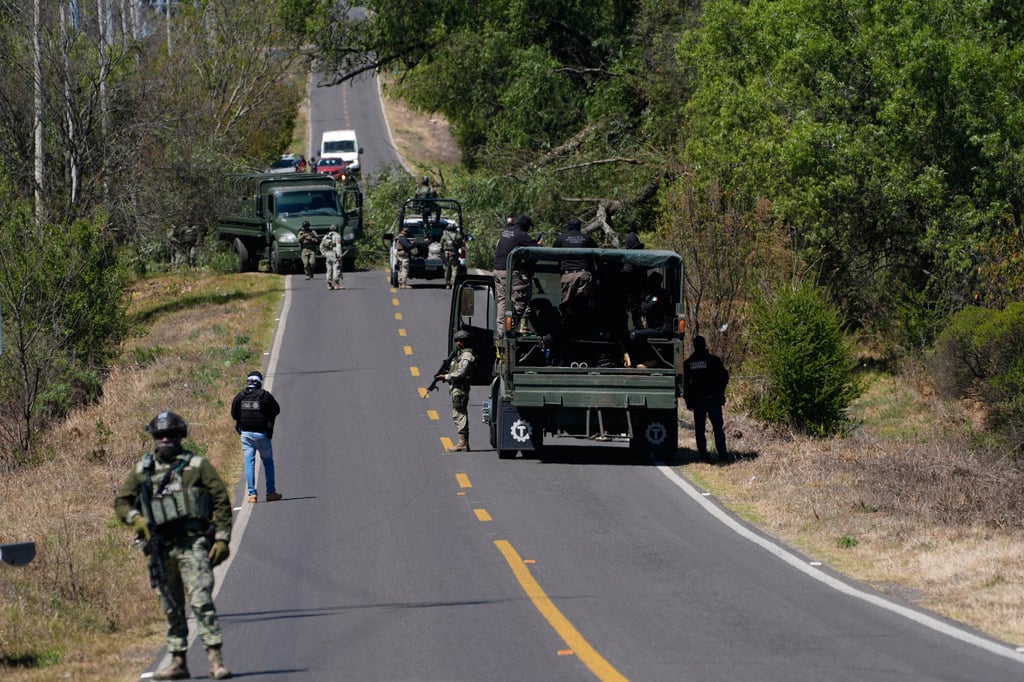A roadblock leading to Tapalpa, Mexico. Photo: AP