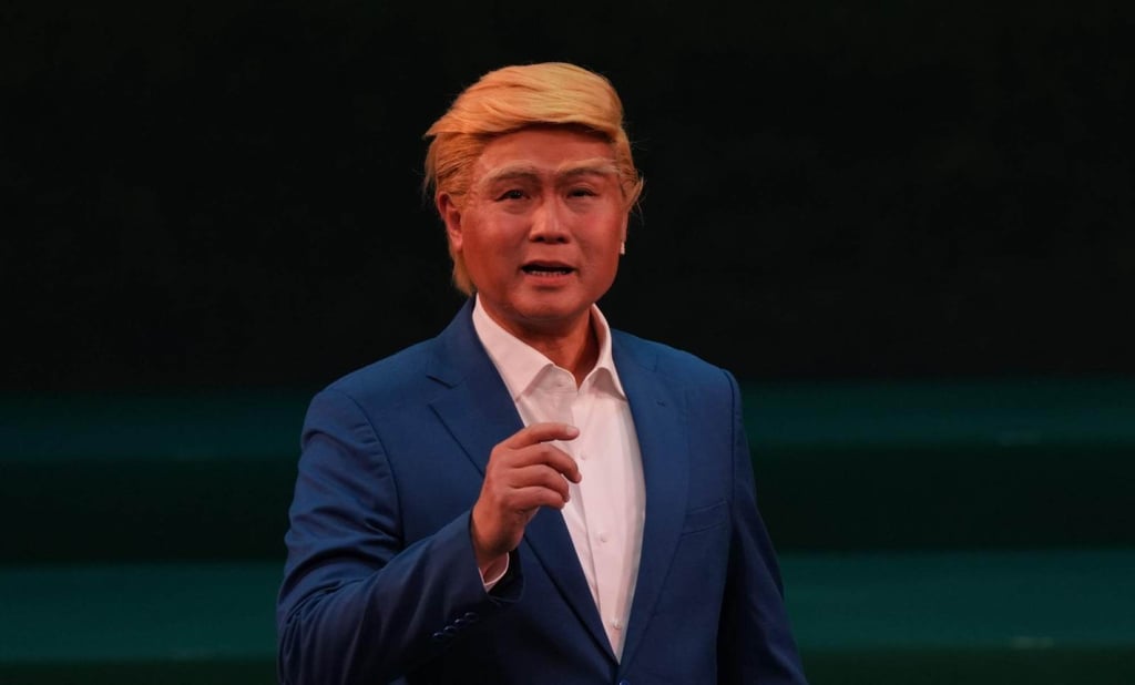Lung Koon-tin stars as both Donald Trump and his supposed identical twin in Trump on Show 4.0. Photo: Contemporary Drama Association