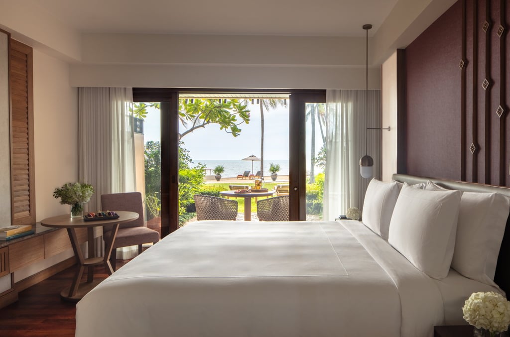 A recently renovated bedroom overlooking the sea at the Anantara Hua Hin Resort. Photo: Handout A recently renovated bedroom overlooking the sea at the Anantara Hua Hin Resort. Photo: Handout