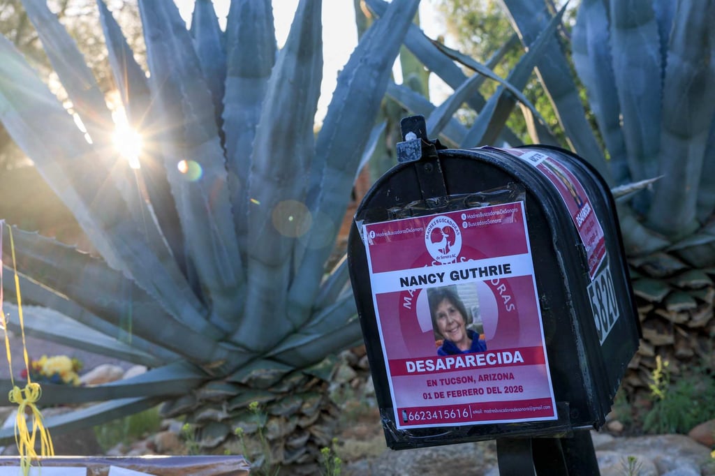 Segunda-feira na caixa postal de Nancy Guthrie em Tucson, Arizona Segunda-feira na caixa postal de Nancy Guthrie em Tucson, Arizona