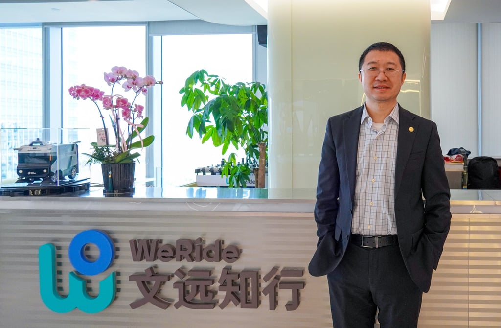 WeRide CEO Tony Han in WeRide’s Guangzhou office. Photo: Vincent Chow