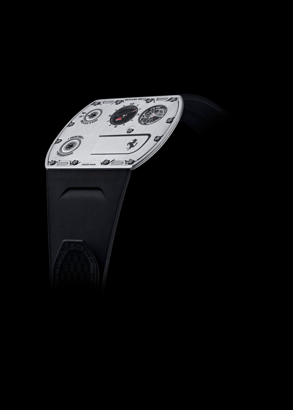 The Richard Mille RM UP-01 Ferrari is the brand’s thinnest timepiece to date, at just 1.75 mm thick. Photo: Handout