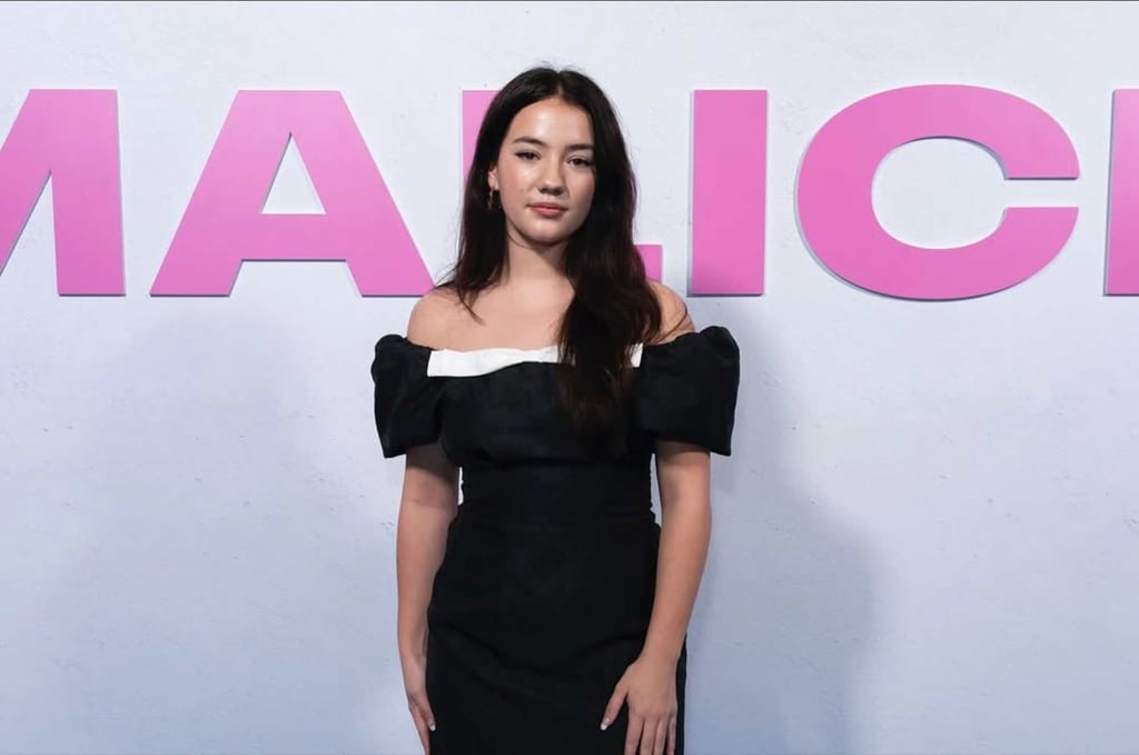 Teddie Malleson-Allen at an event for the TV show Malice. Photo: @teddieaallen/Instagram Teddie Malleson-Allen at an event for the TV show Malice. Photo: @teddieaallen/Instagram