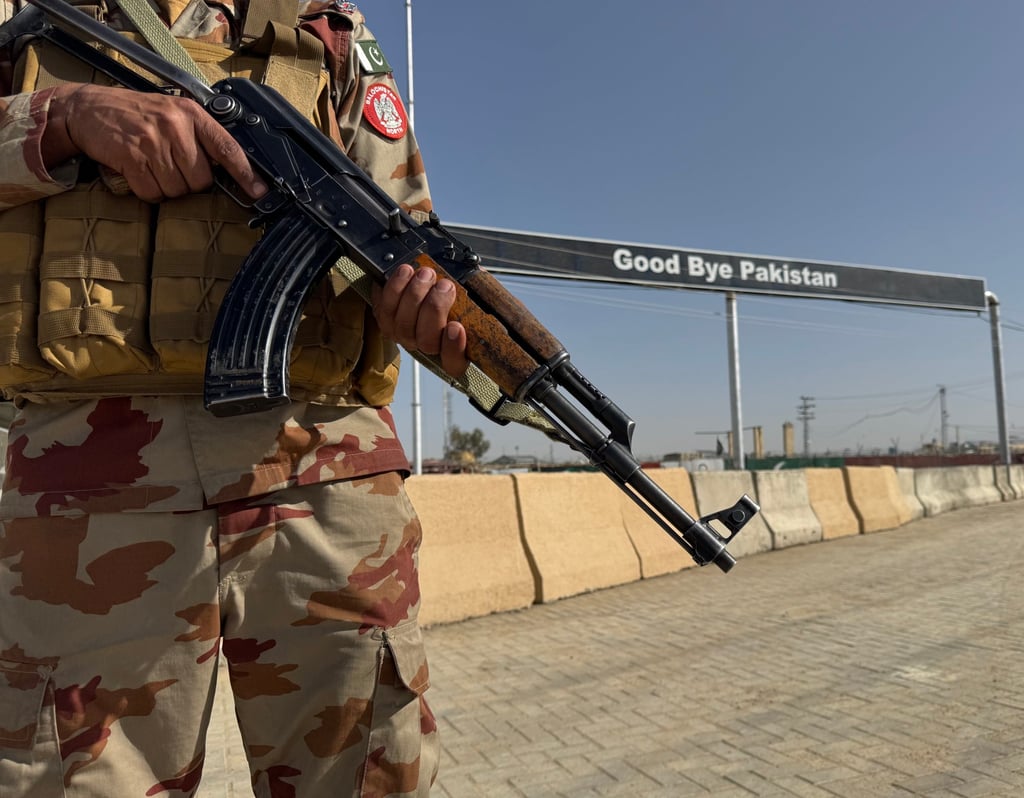 A Pakistani paramilitary soldier stands guard at the Pakistan-Afghanistan border on Tuesday. Photo: EPA A Pakistani paramilitary soldier stands guard at the Pakistan-Afghanistan border on Tuesday. Photo: EPA