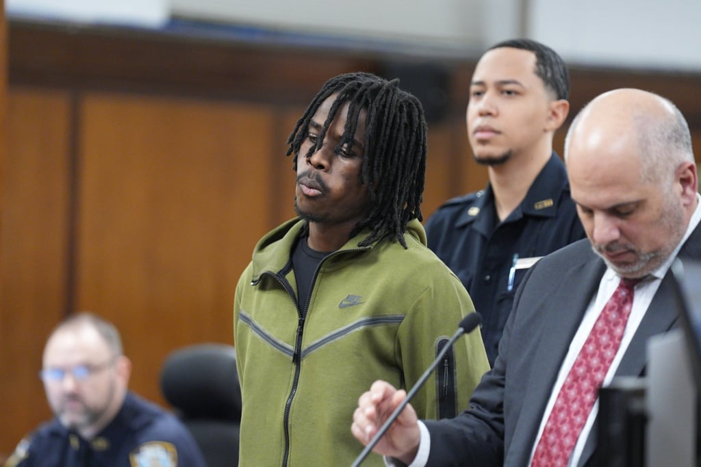 Gusmane Coulibaly being arraigned in Manhattan Criminal Court. Photo: AP