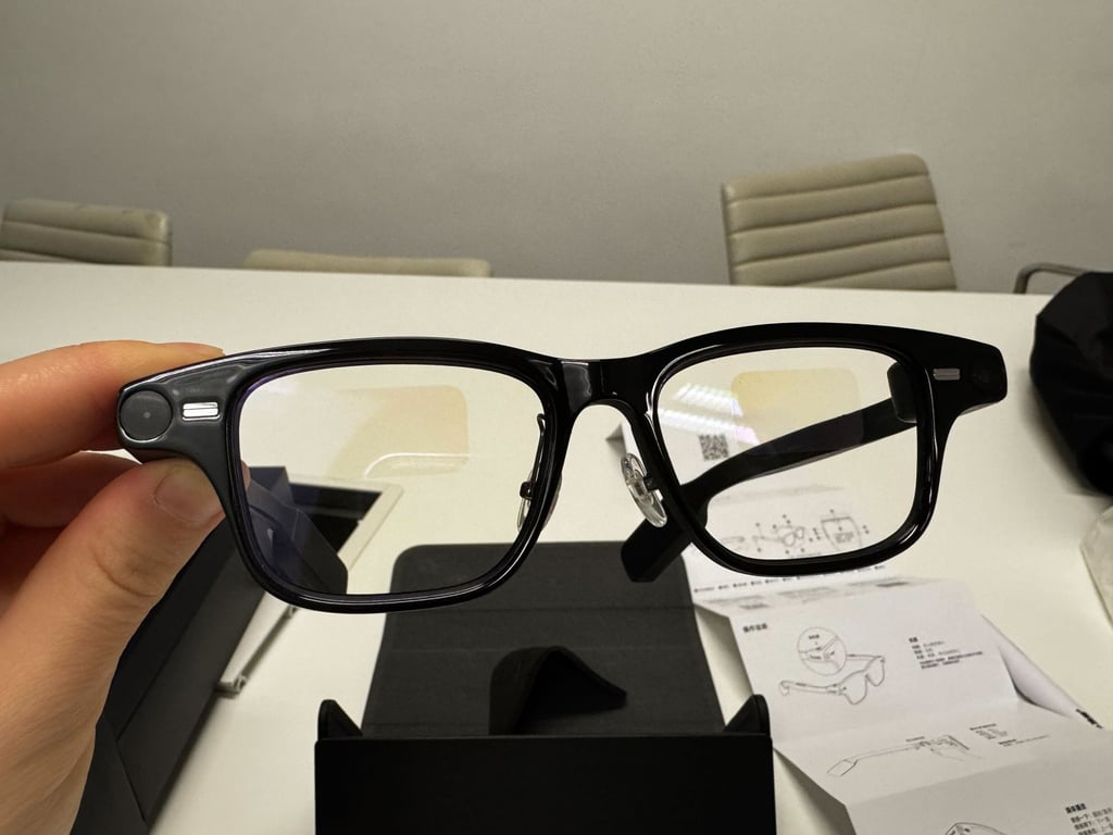 Alibaba’s first AI glasses were officially launched in November 2025. Photo: Wency Chen Alibaba’s first AI glasses were officially launched in November 2025. Photo: Wency Chen