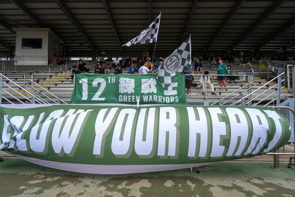 A handful of Tai Po fans greet the players ahead of Saturday’s match. Photo: Eugene Lee