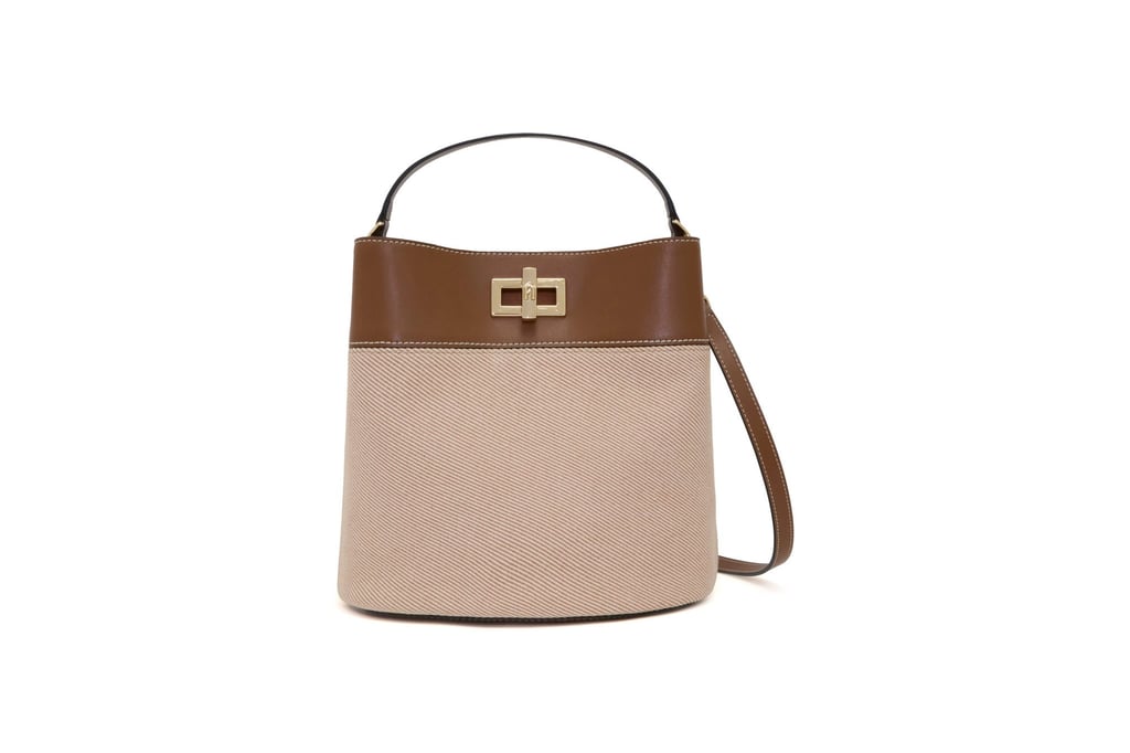 Furla’s Amelia mini bucket bag in Toni Cognac. Photo: Handout
